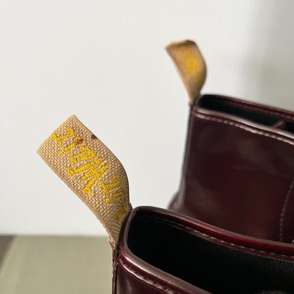 Dr Martens Vegan Cherry Red Boots Women's Size 9 US - Picture 4 of 11